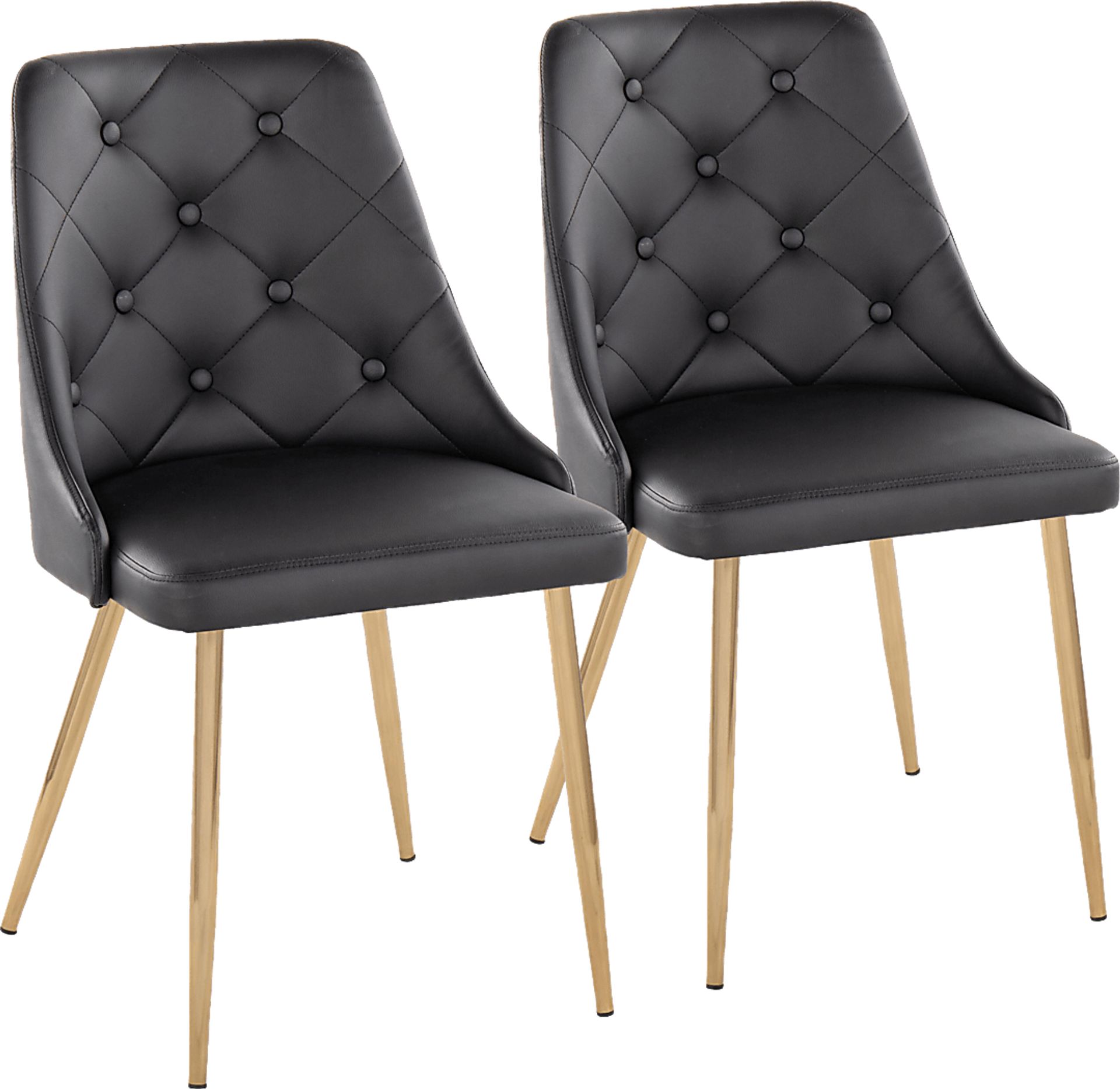 Twikenham Black Side Chair, Set of 2 - Image 1
