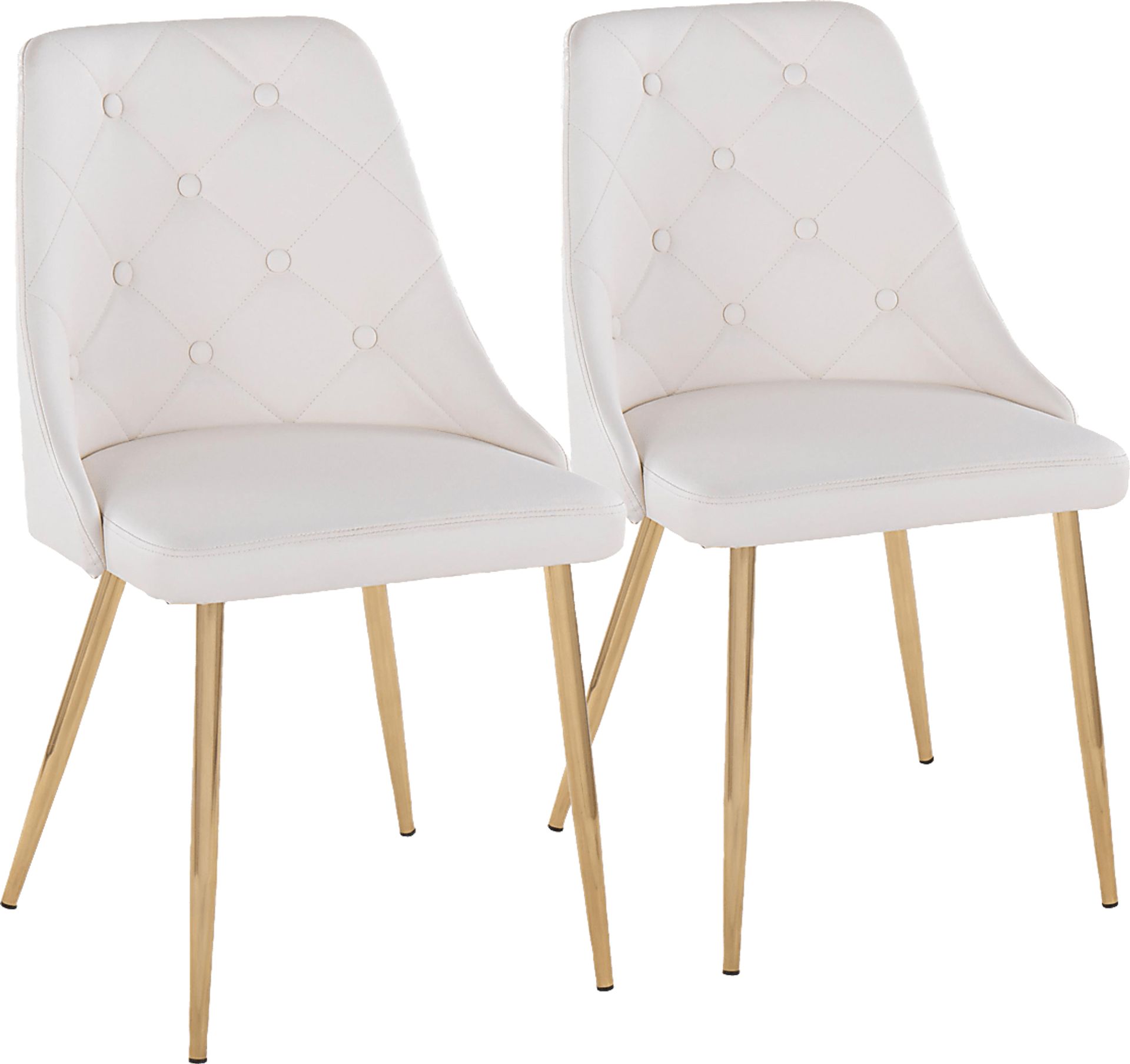 Twikenham White Side Chair, Set of 2 - Image 1