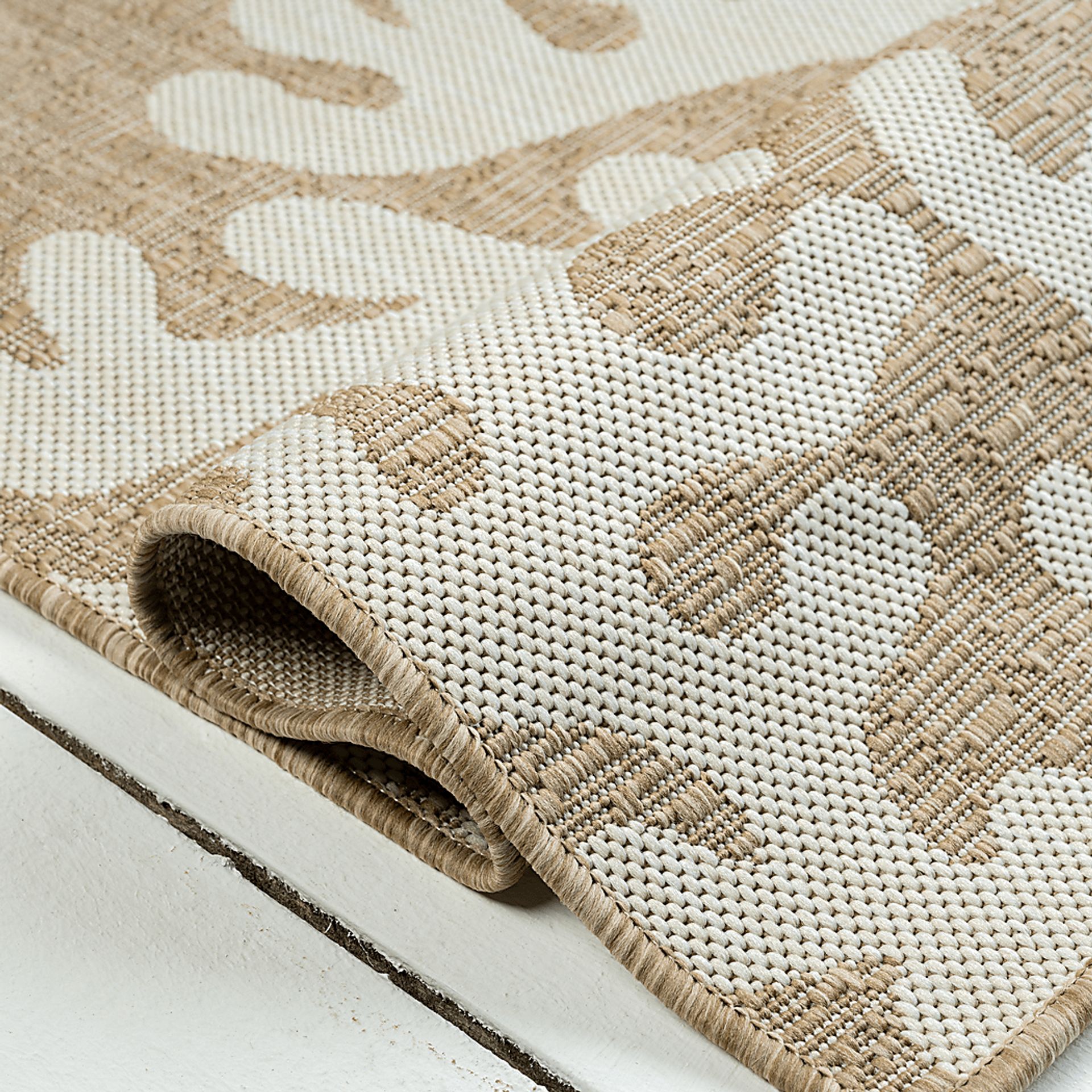 Twilree II Beige 6'6 x 9' Indoor,Outdoor Rug - Image 5