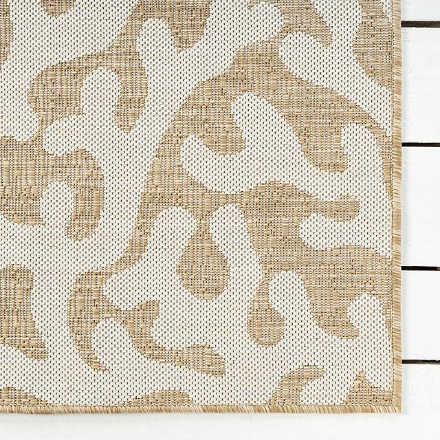 Twilree II Beige 6'6 x 9' Indoor,Outdoor Rug - Thumbnail - Image 6