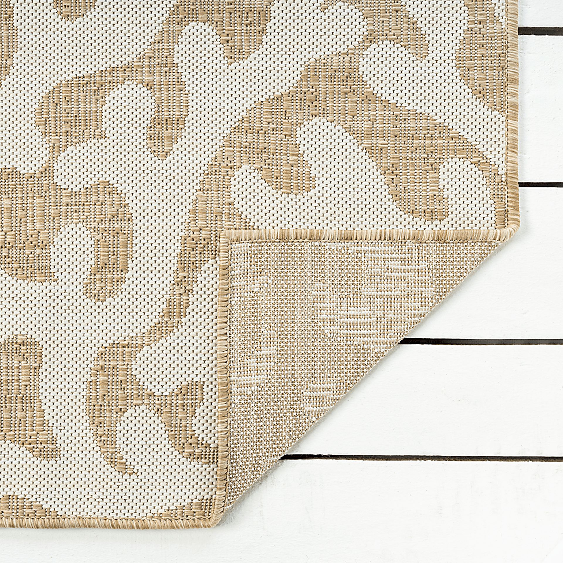 Twilree II Beige 6'6 x 9' Indoor,Outdoor Rug - Image 7