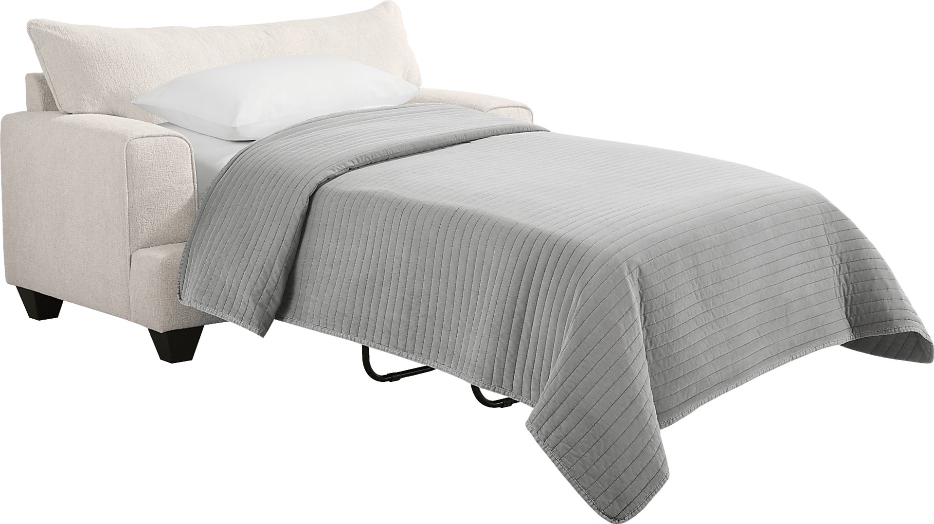 Twin Falls Ivory Gel Foam Sleeper Chair - Image 2