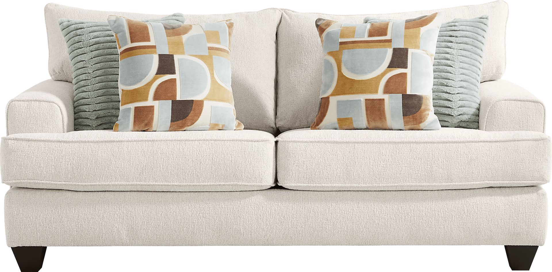 Twin Falls Ivory Gel Foam Sleeper Loveseat - Image 1