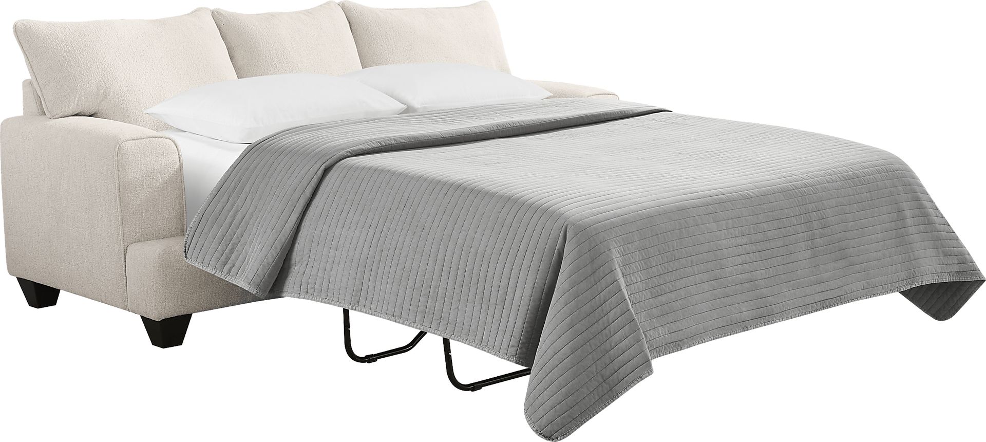 Twin Falls Ivory 8 Pc Living Room with Gel Foam Sleeper Sofa - Image 3