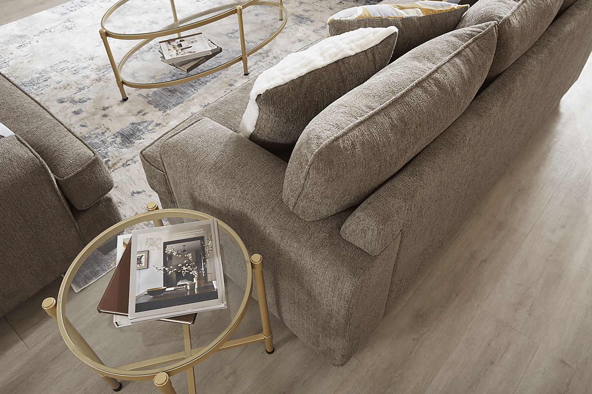 Twin Falls Mink Loveseat - Image 5