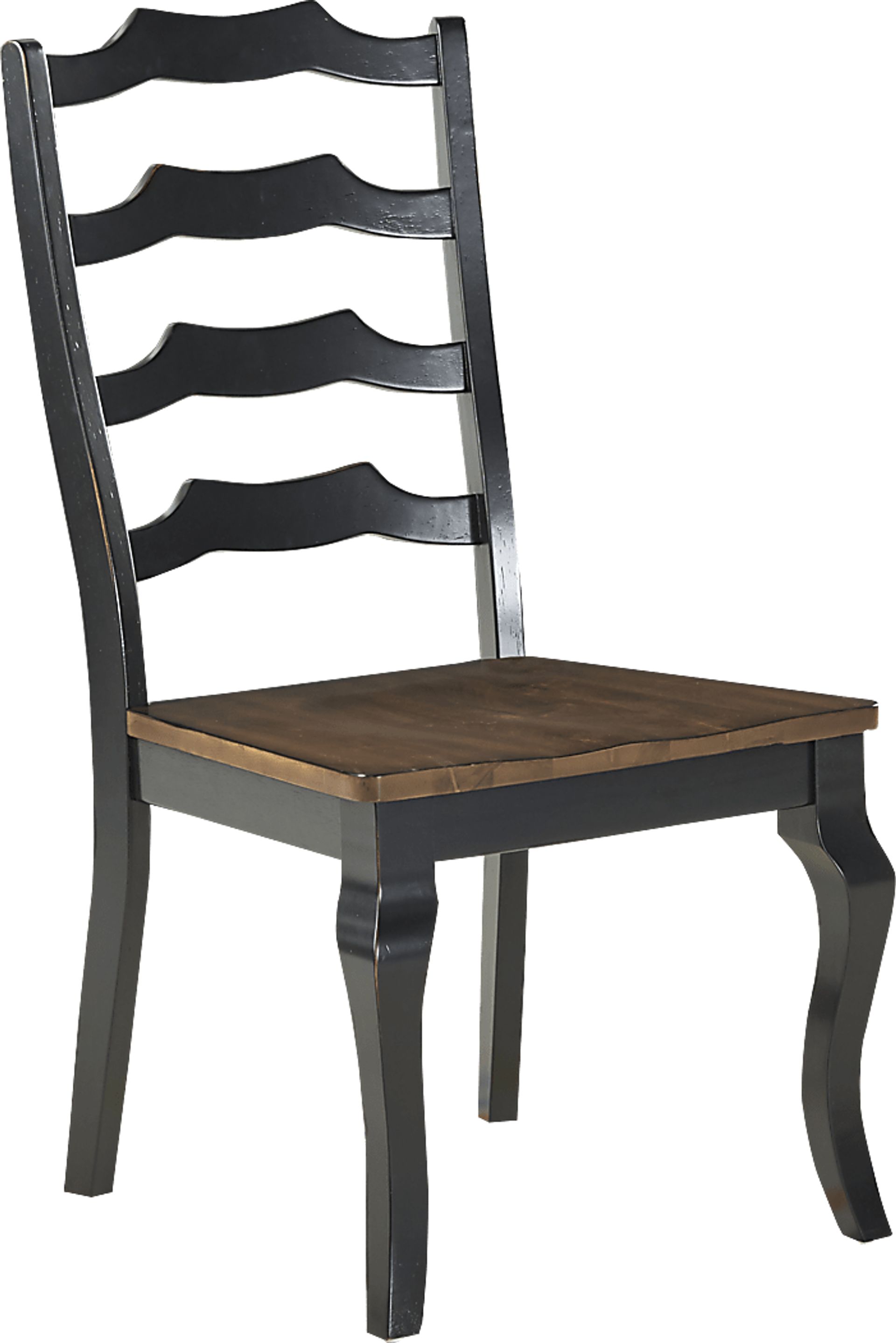 Twin Lakes Black Ladder Back Side Chair - Image 1