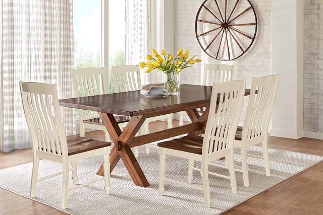 Twin Lakes Brown 5 Pc 72 in. Rectangle Dining Room - Thumbnail - Image 1