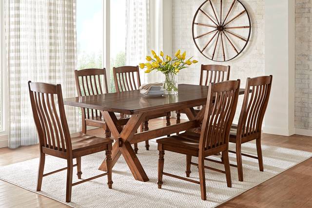 Twin Lakes Brown Slat Side Chair - Thumbnail - Image 2
