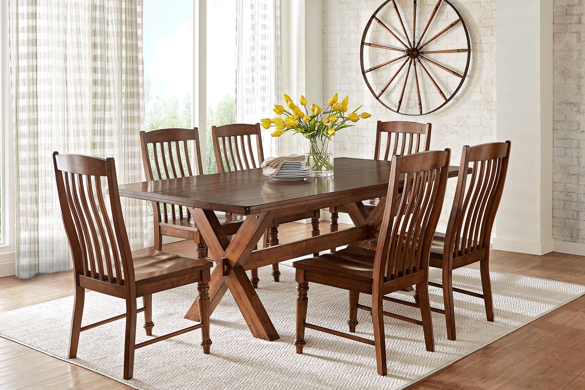 Twin Lakes Brown Slat Side Chair - Image 2