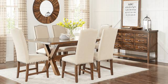 Twin Lakes Brown 5 Pc 96 in. Rectangle Dining Room - Thumbnail - Image 2