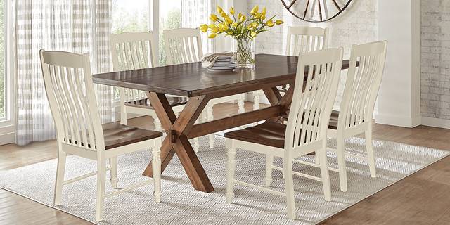 Twin Lakes Brown 7 Pc 96 in. Rectangle Dining Room - Thumbnail - Image 1