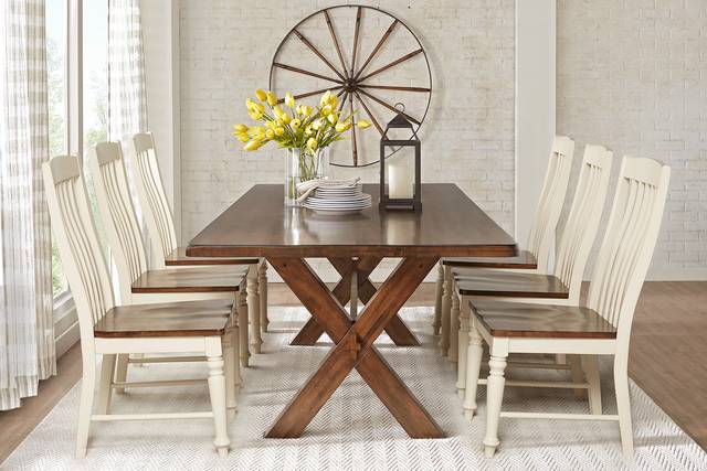 Twin Lakes Brown 8 Pc 84 in. Rectangle Dining Room - Thumbnail - Image 2