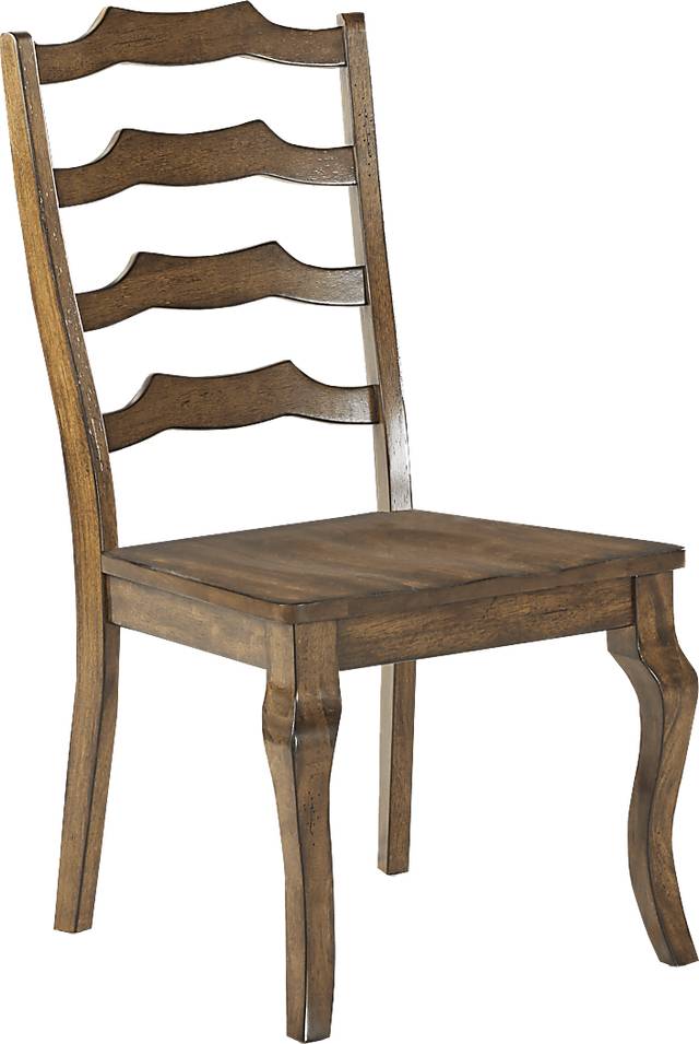 Twin Lakes Brown Ladder Back Side Chair - Thumbnail - Image 1