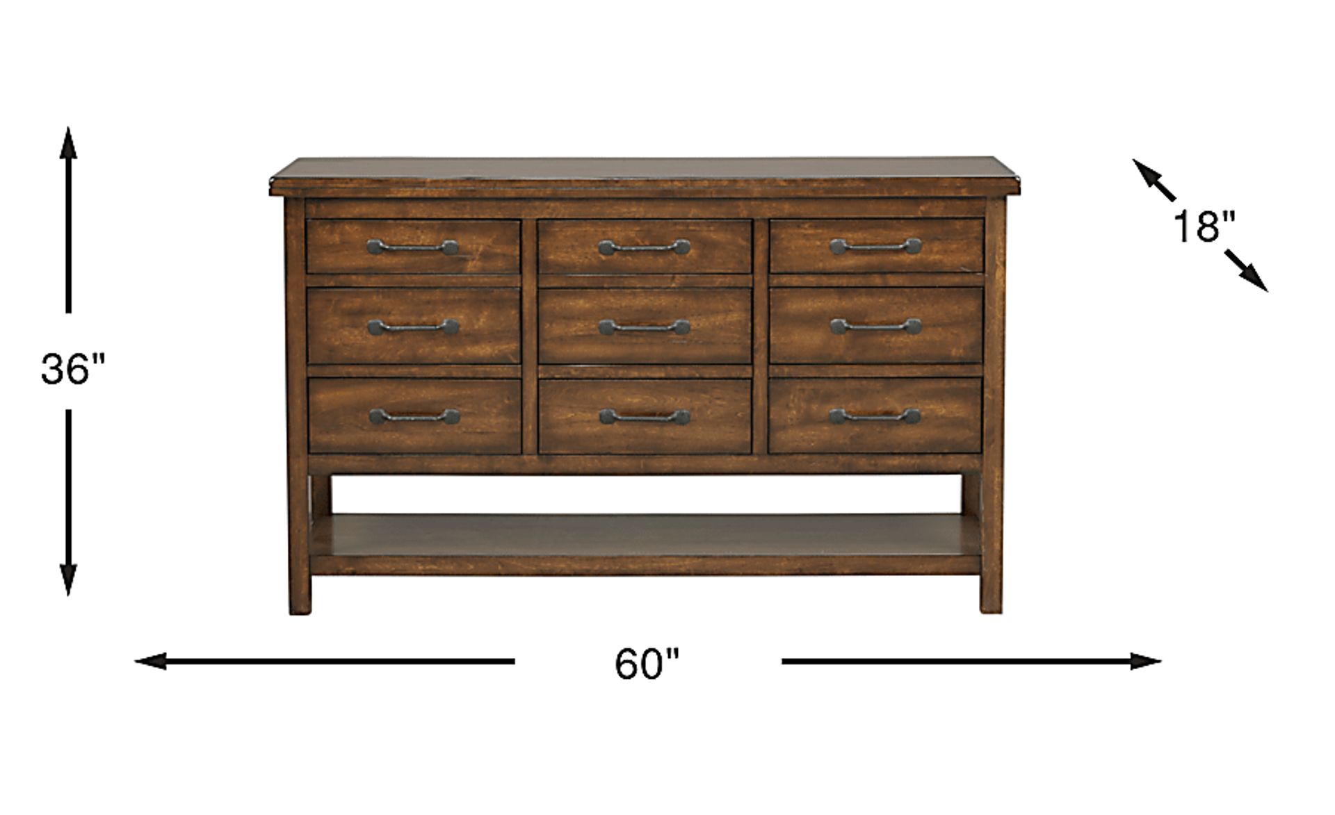 Dimension Image. Please refer to the Dimension Tab on this page for dimension details.