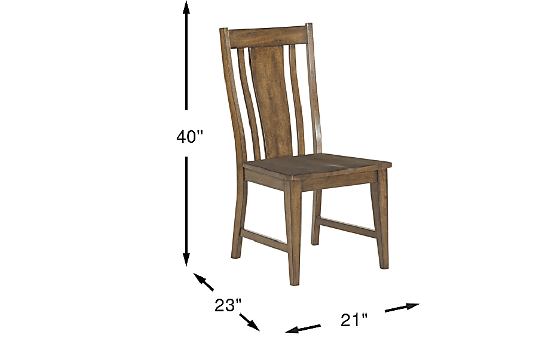 Twin Lakes Brown Splat Back Side Chair