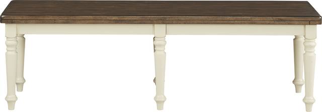 Twin Lakes Off-White Bench - Thumbnail - Image 2