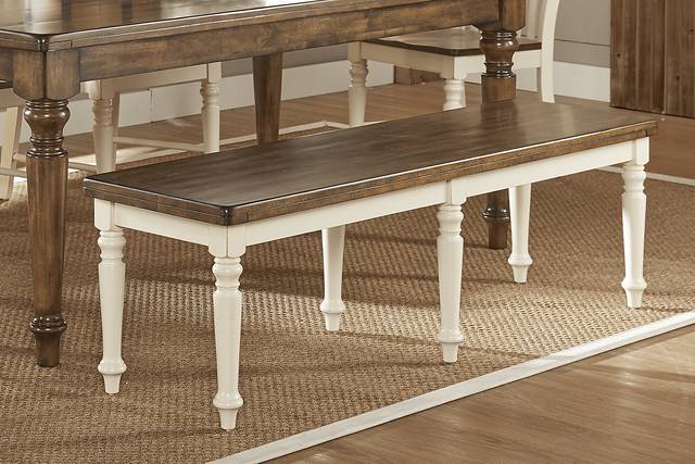 Twin Lakes Off-White Bench - Thumbnail - Image 3