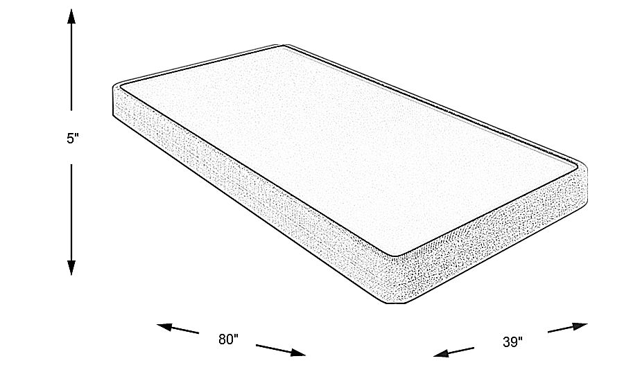 Twin XL Bed In a Box Low Profile Foundation Rooms To Go