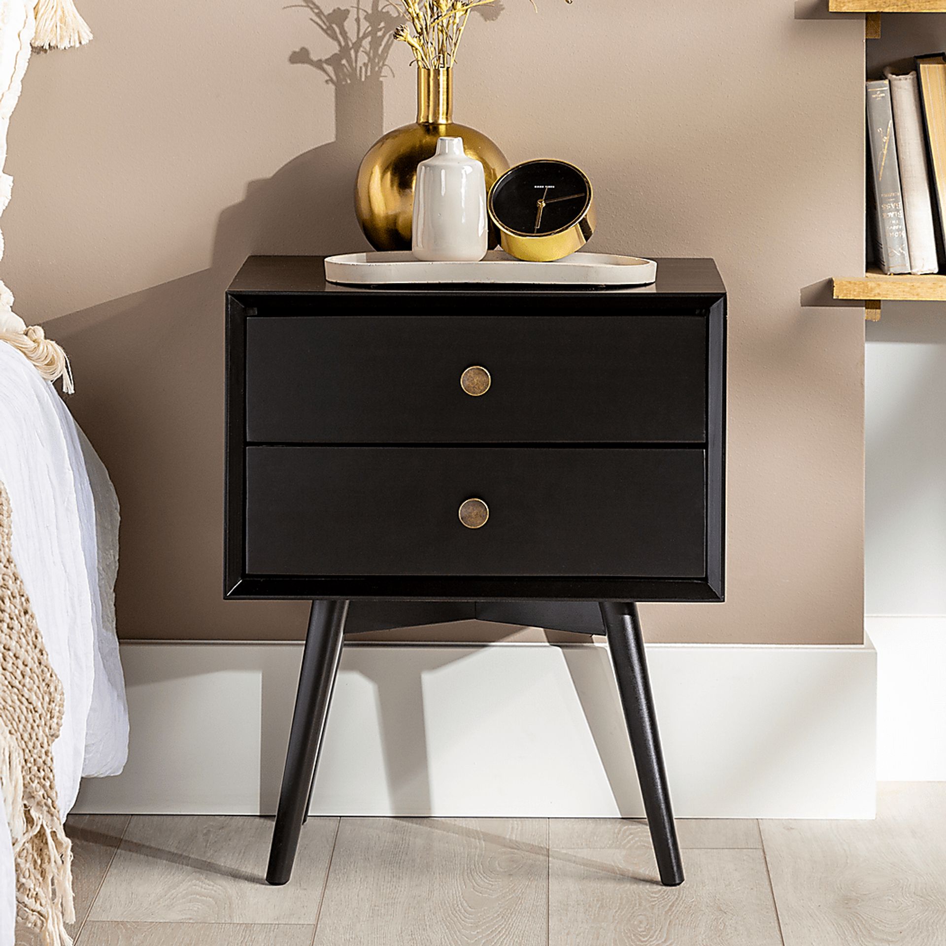 Twynham Black Nightstand - Image 3
