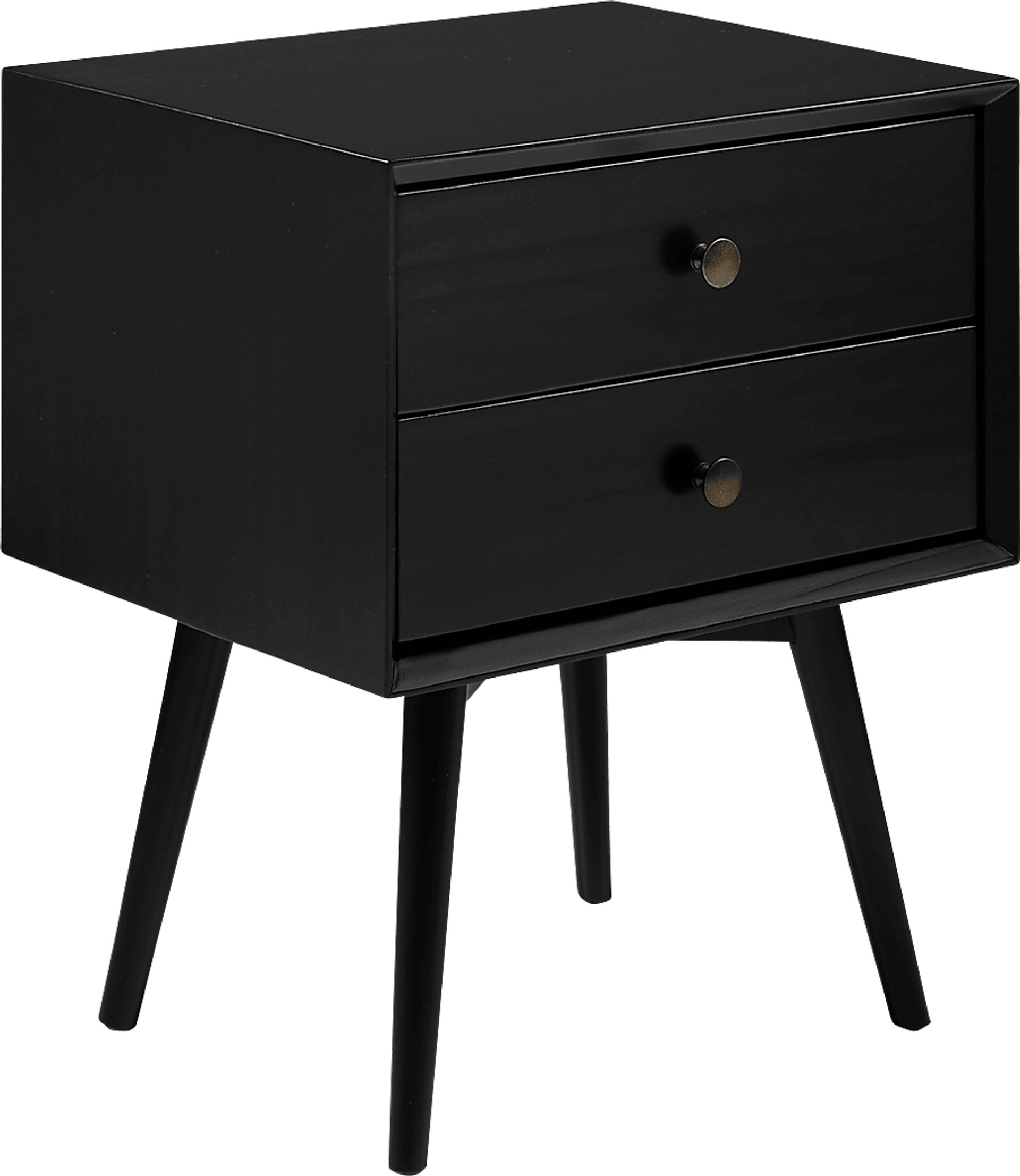 Twynham Black Nightstand - Image 1