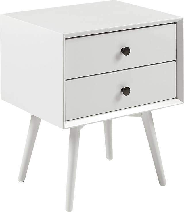 Twynham White Nightstand - Thumbnail - Image 1