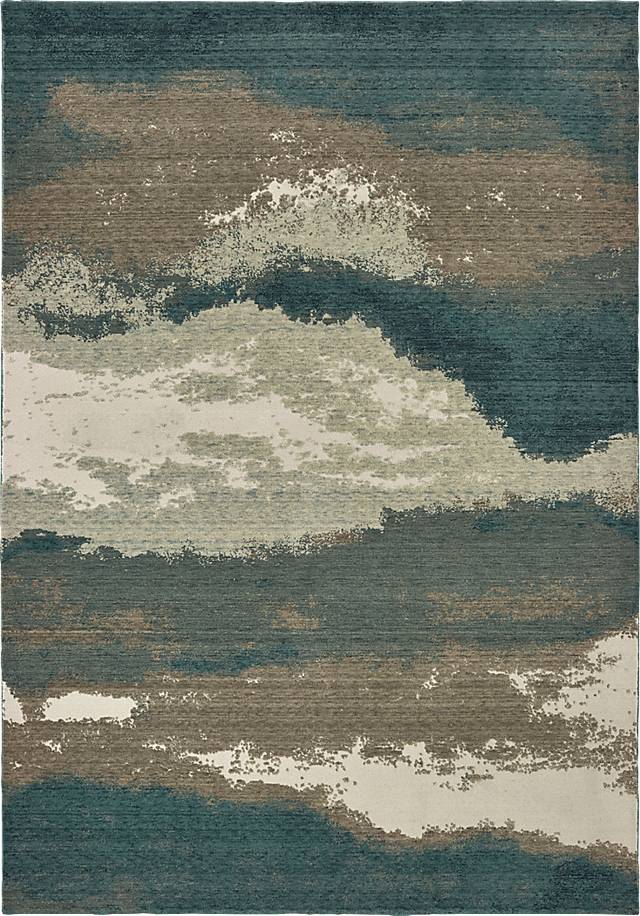 Tyce Blue 6'7 x 9'6 Rug - Thumbnail - Image 1