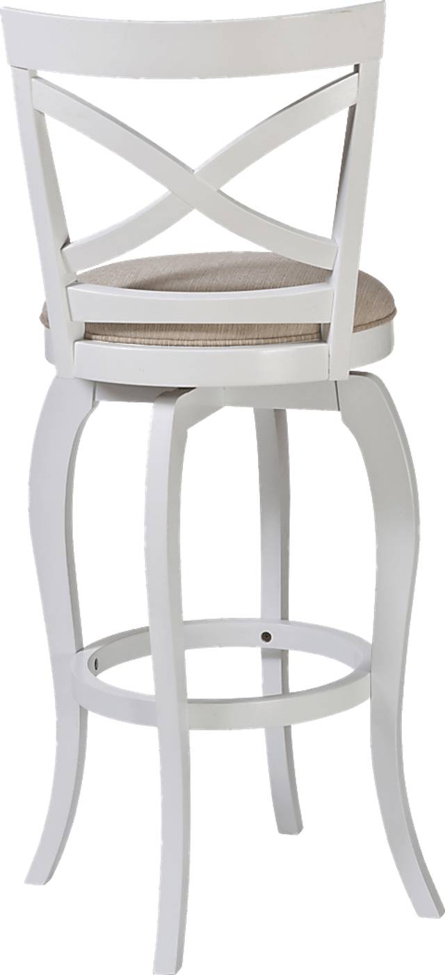 Tyfield Beige Swivel Counter Height Stool - Thumbnail - Image 3
