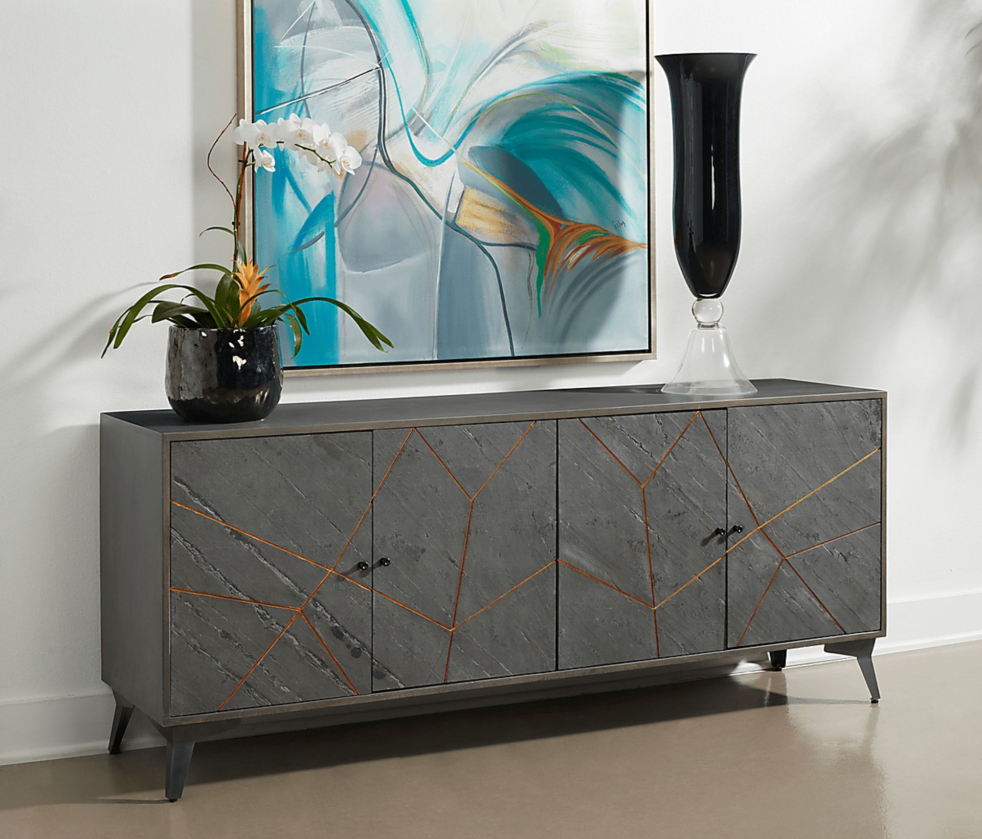 Tynemouth Gray Credenza - Image 2