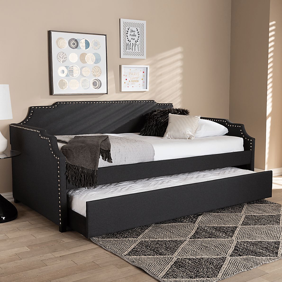 Tynland Charcoal Daybed with Trundle