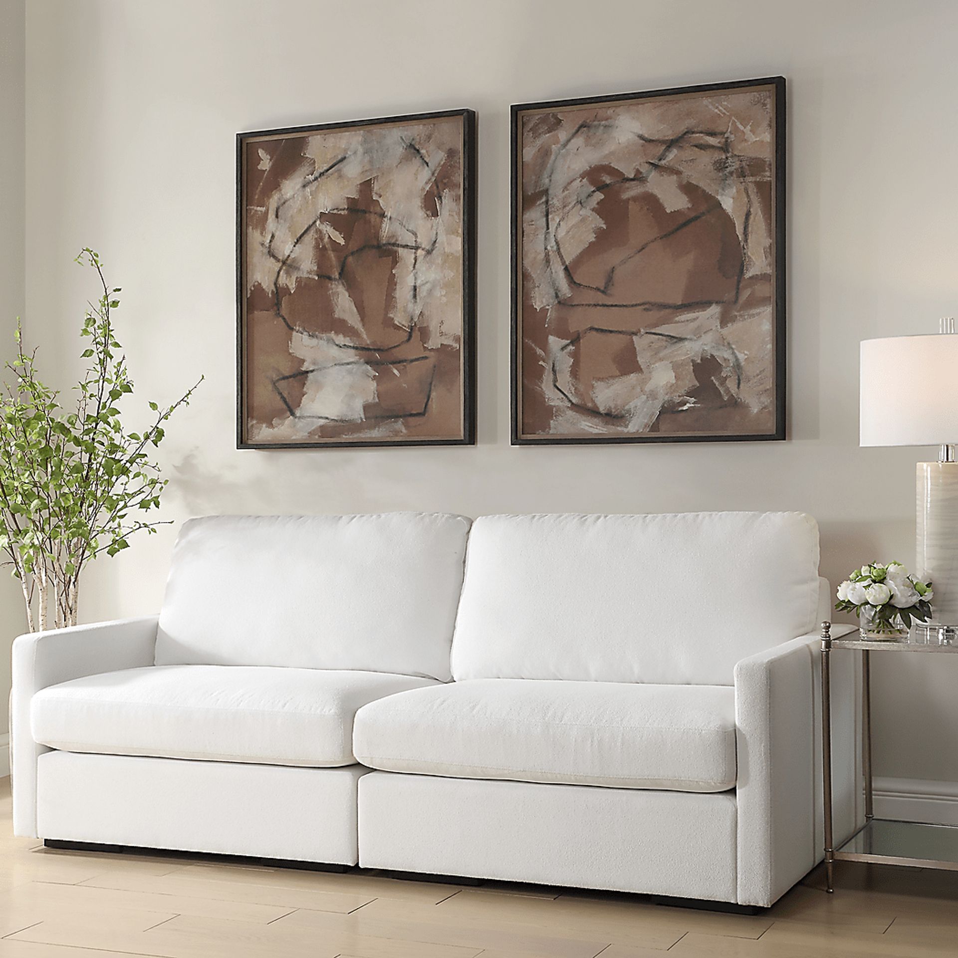 Tyoken Brown Artwork, Set of 2 - Image 2