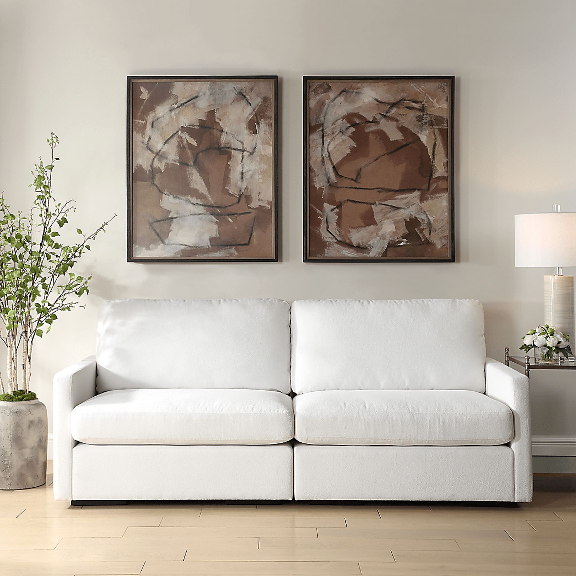 Tyoken Brown Artwork, Set of 2 - Image 3