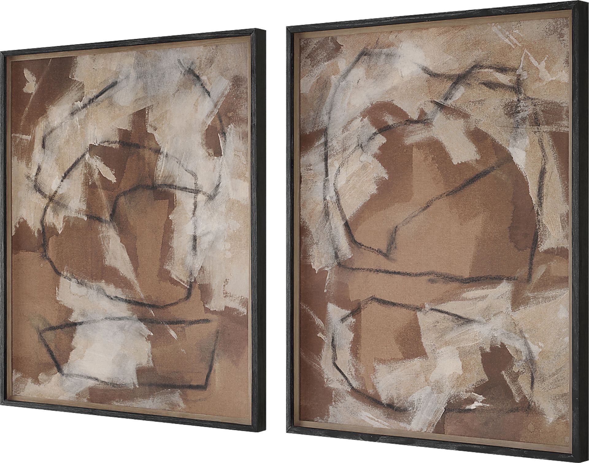 Tyoken Brown Artwork, Set of 2 - Image 6