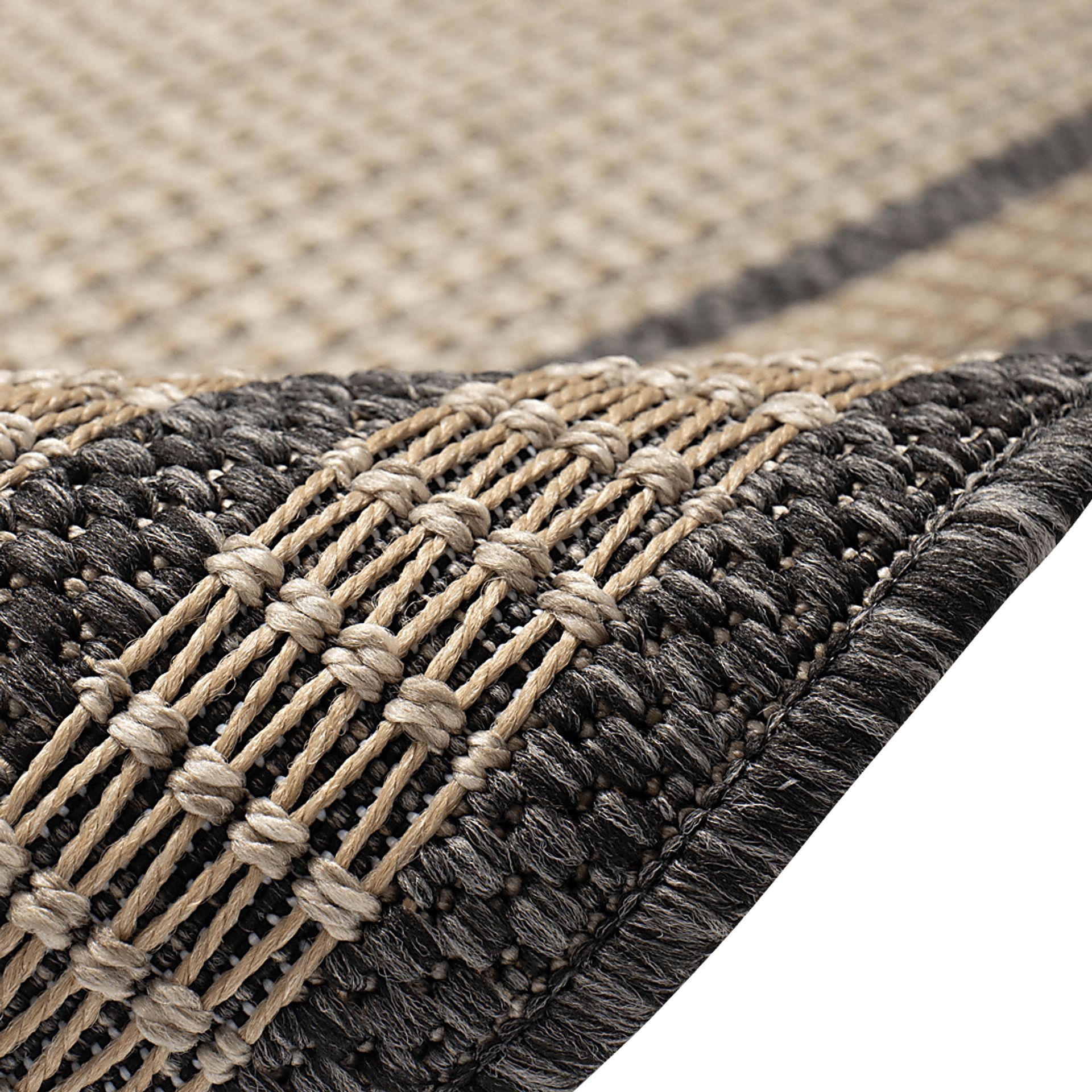 Typha Taupe 5'3 x 7'3 Indoor/Outdoor Rug - Image 8