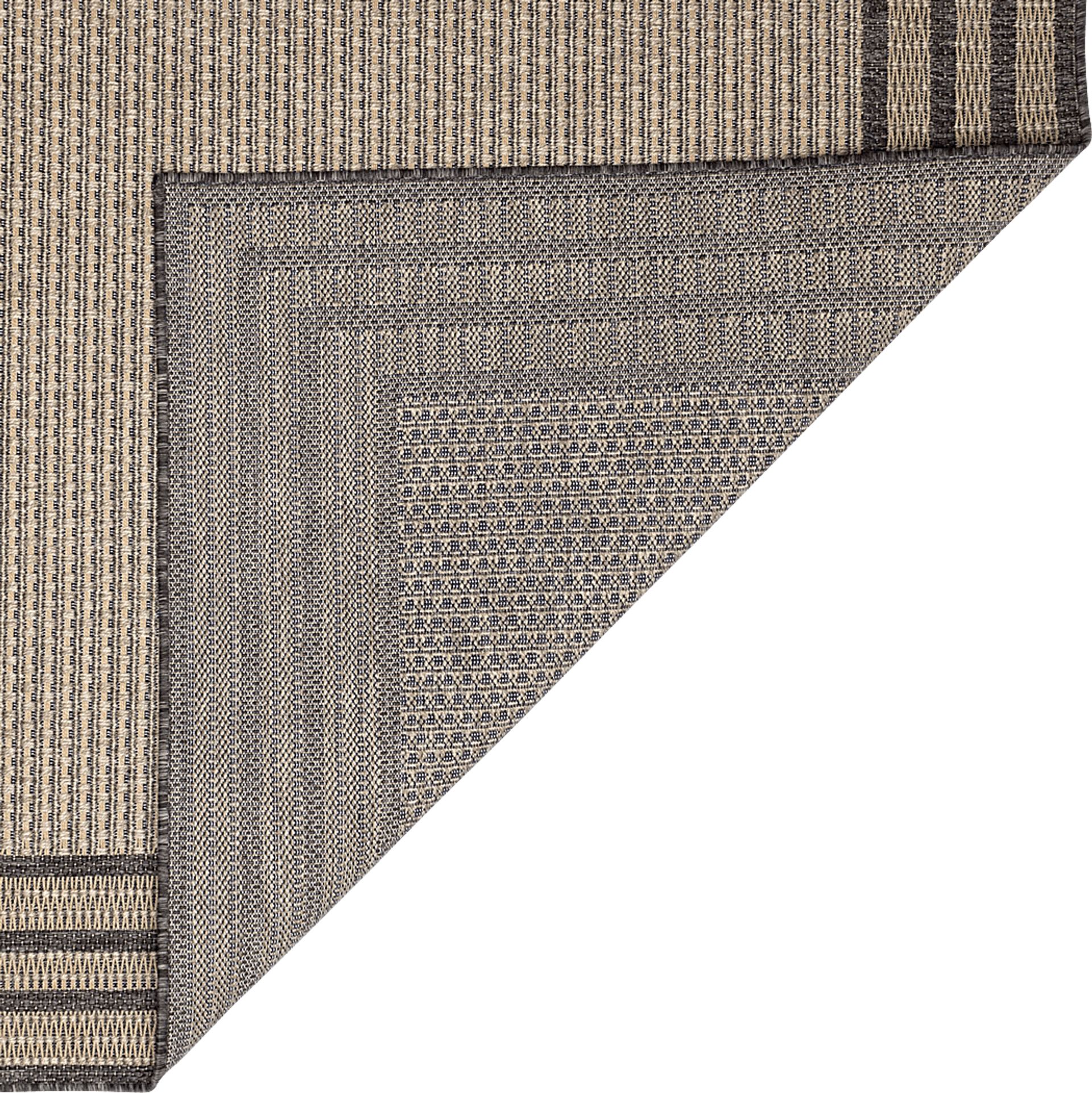 Typha Taupe 7'10 Sqaure Indoor/Outdoor Rug - Image 5