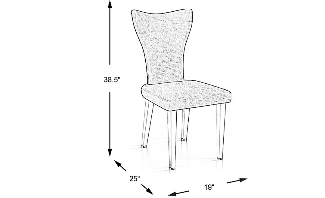 Tyron Charcoal Side Chair