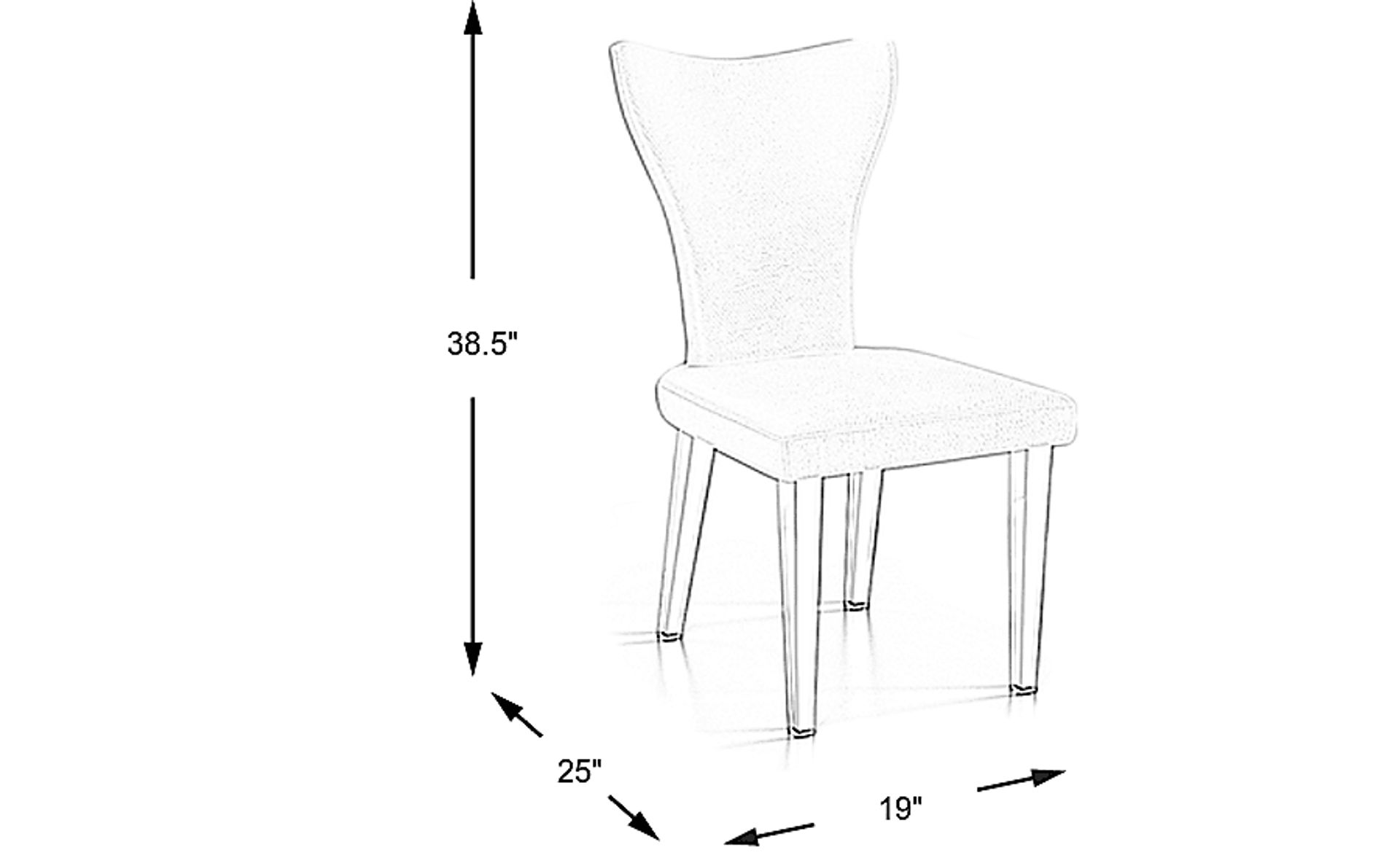 Dimension Image. Please refer to the Dimension Tab on this page for dimension details.