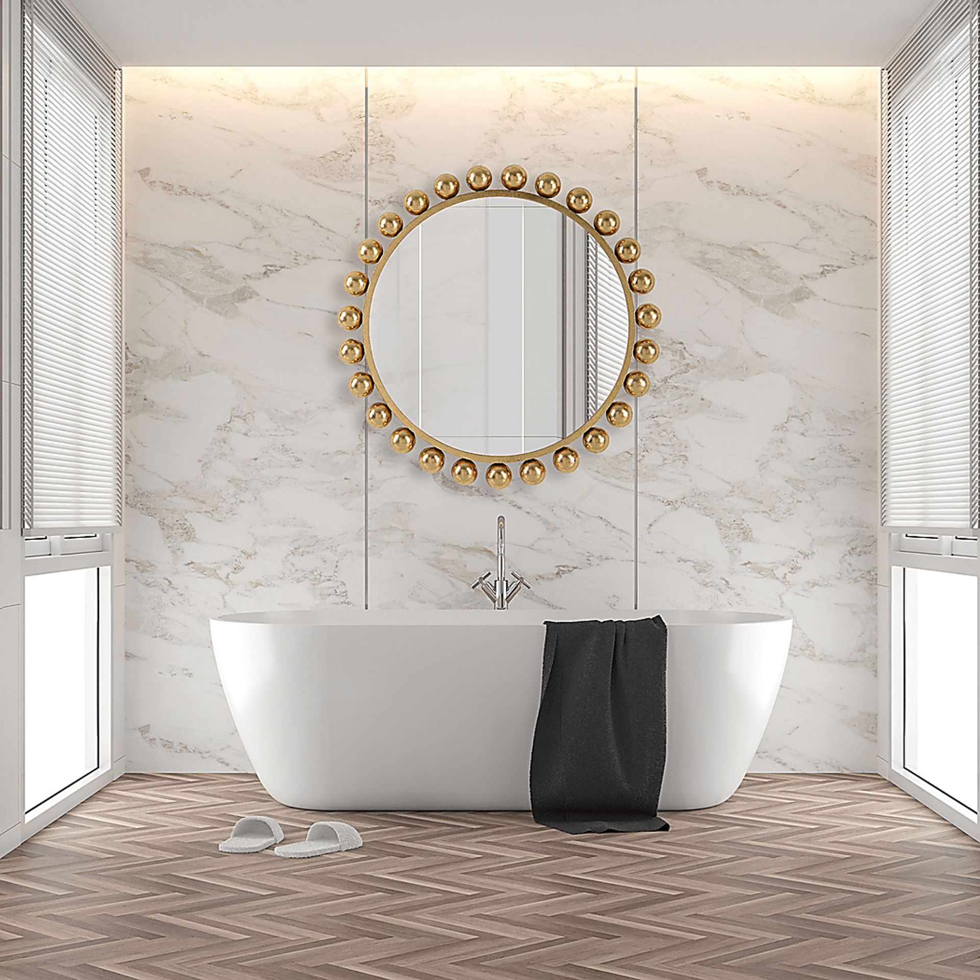 Tyse Gold Mirror - Image 2