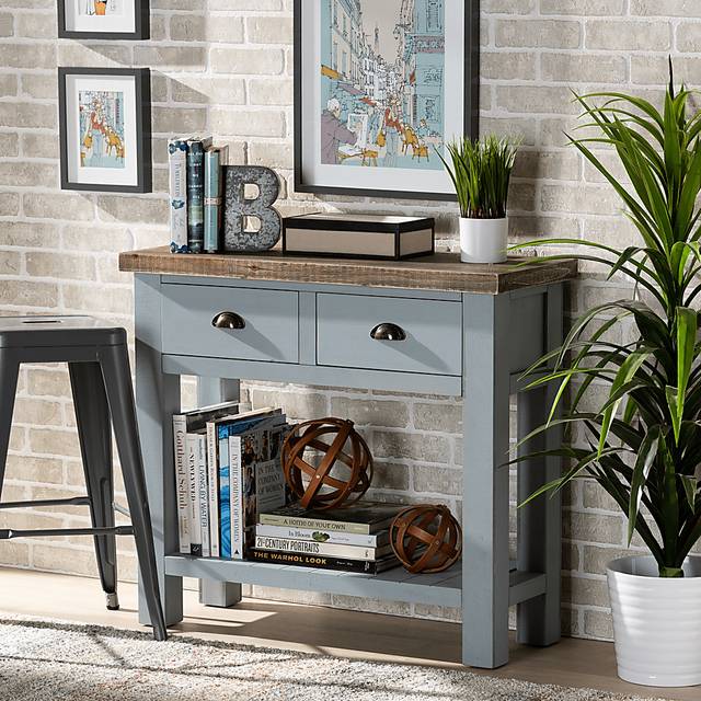Tything Gray Console Table - Thumbnail - Image 7