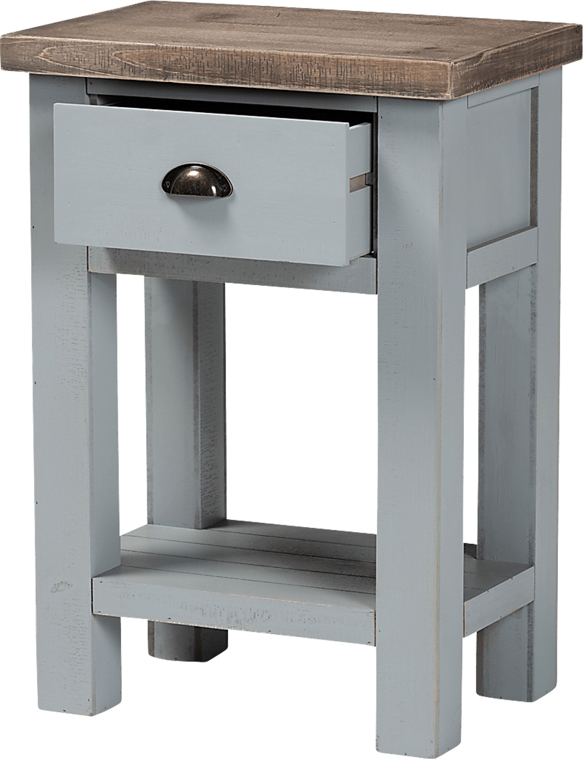 Tything Gray Nightstand - Image 2