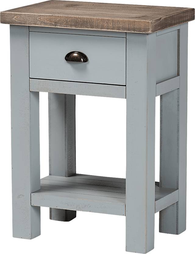 Tything Gray Nightstand - Thumbnail - Image 1
