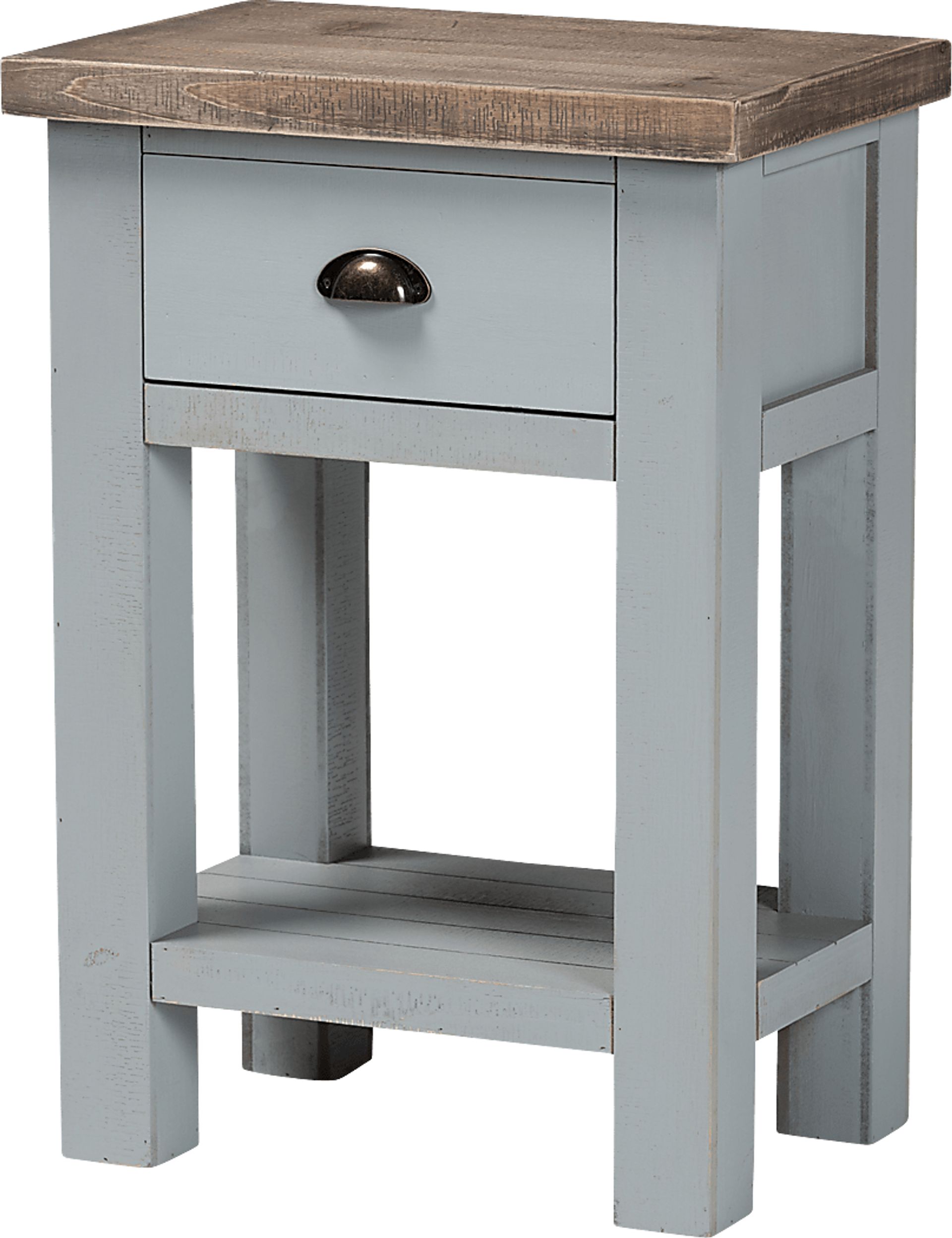 Tything Gray Nightstand - Image 1
