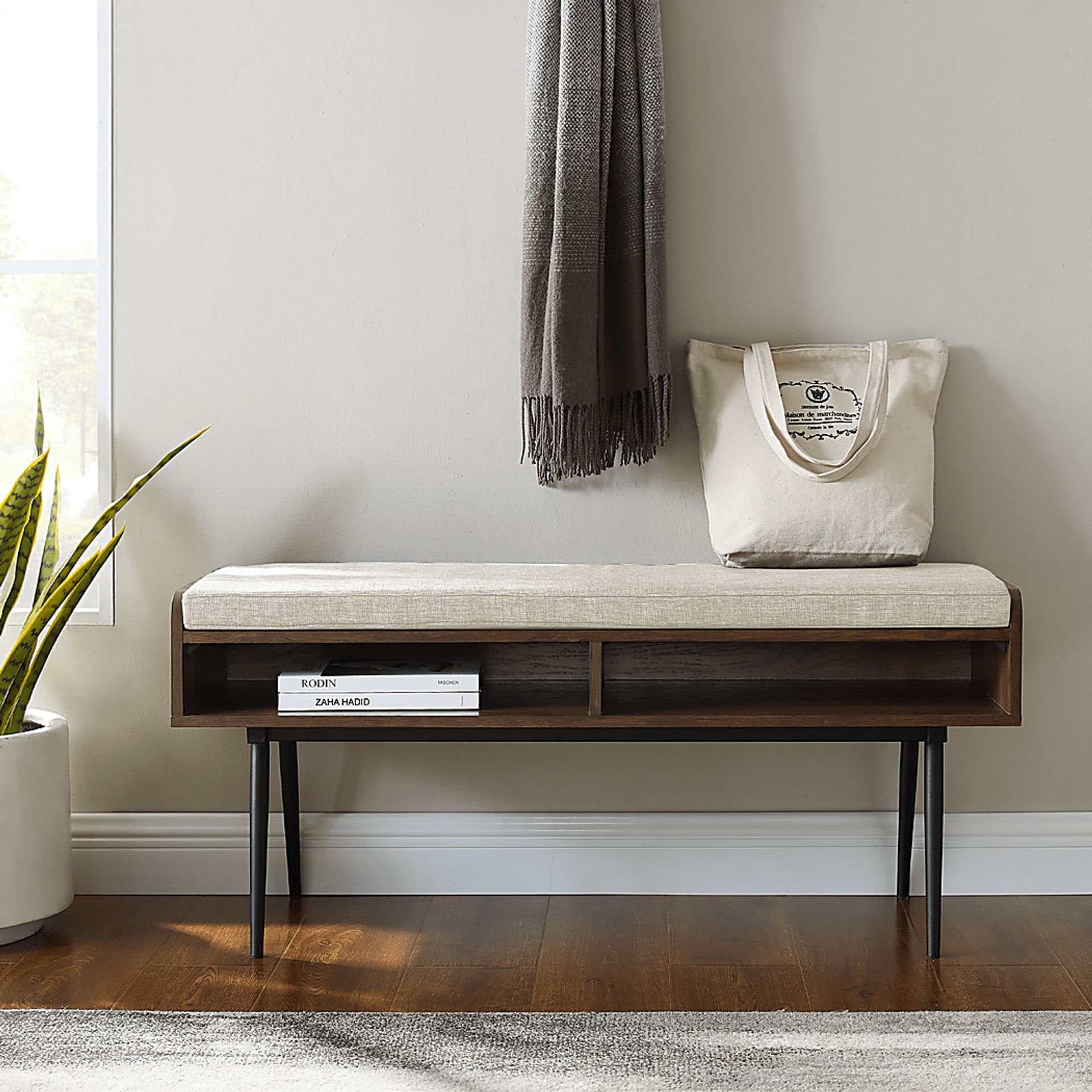 Tyvola Walnut Accent Bench - Image 5