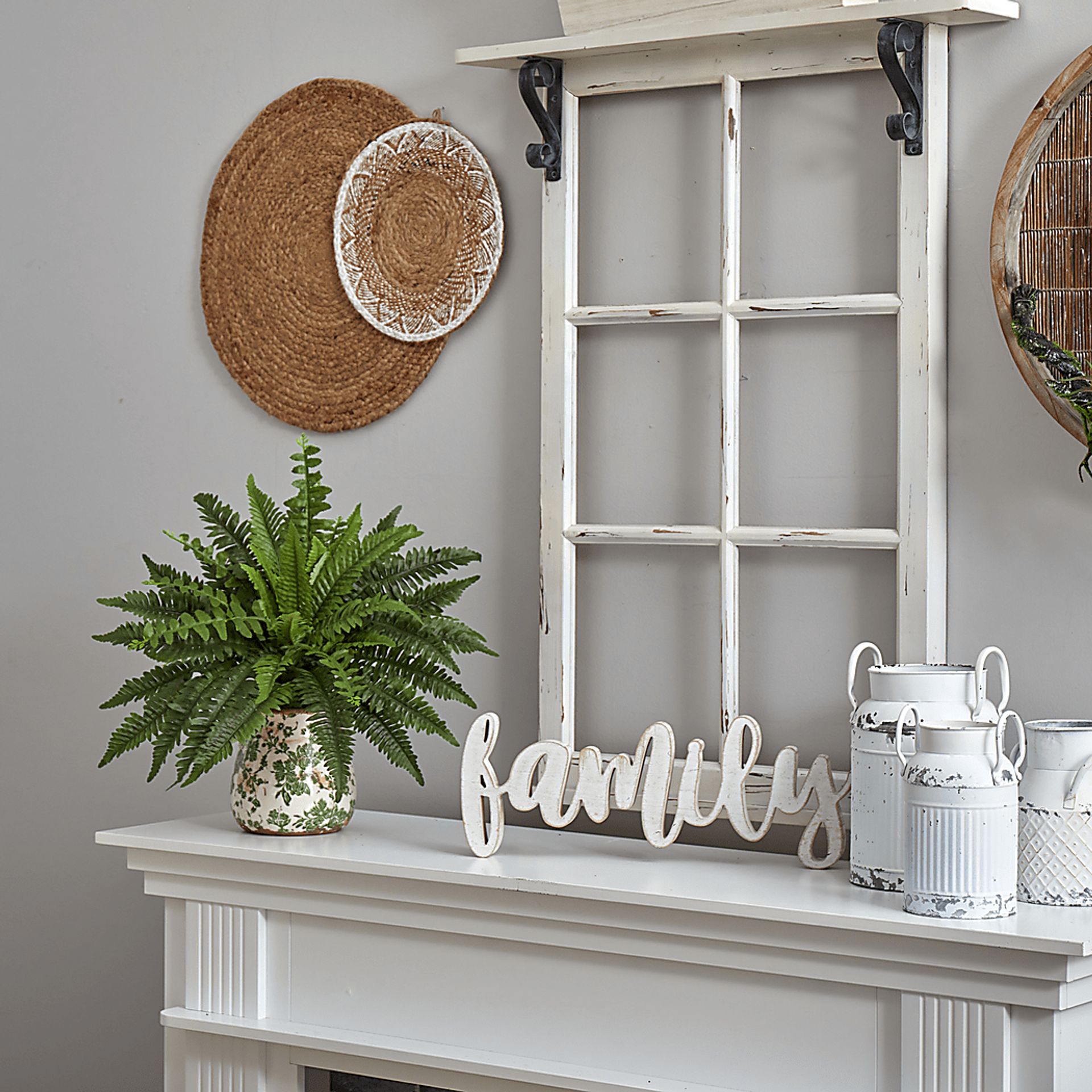 Uccelli Green Plant with Ceramic Planter - Image 2