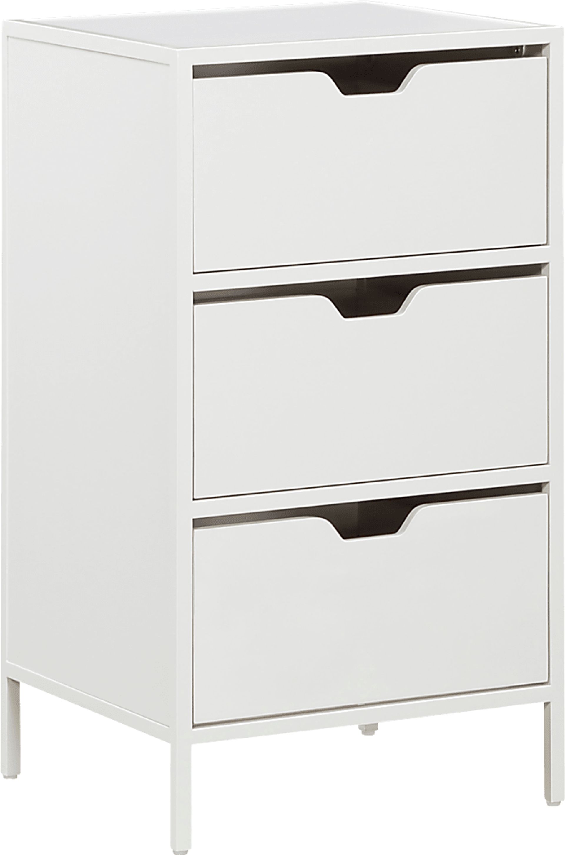 Uchea White File Cabniet - Image 1