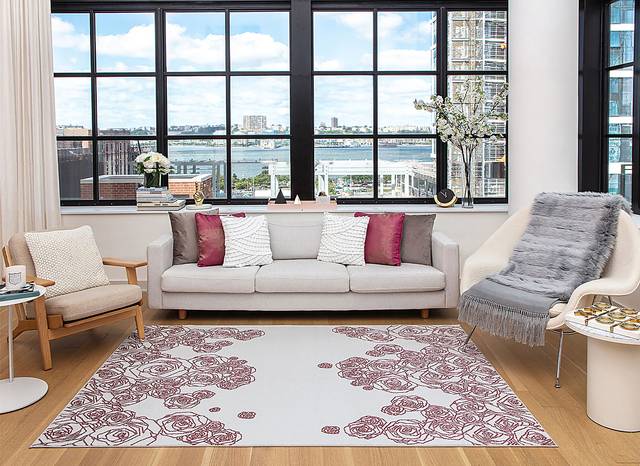 Udarin White 5' x 7' Rug - Thumbnail - Image 2