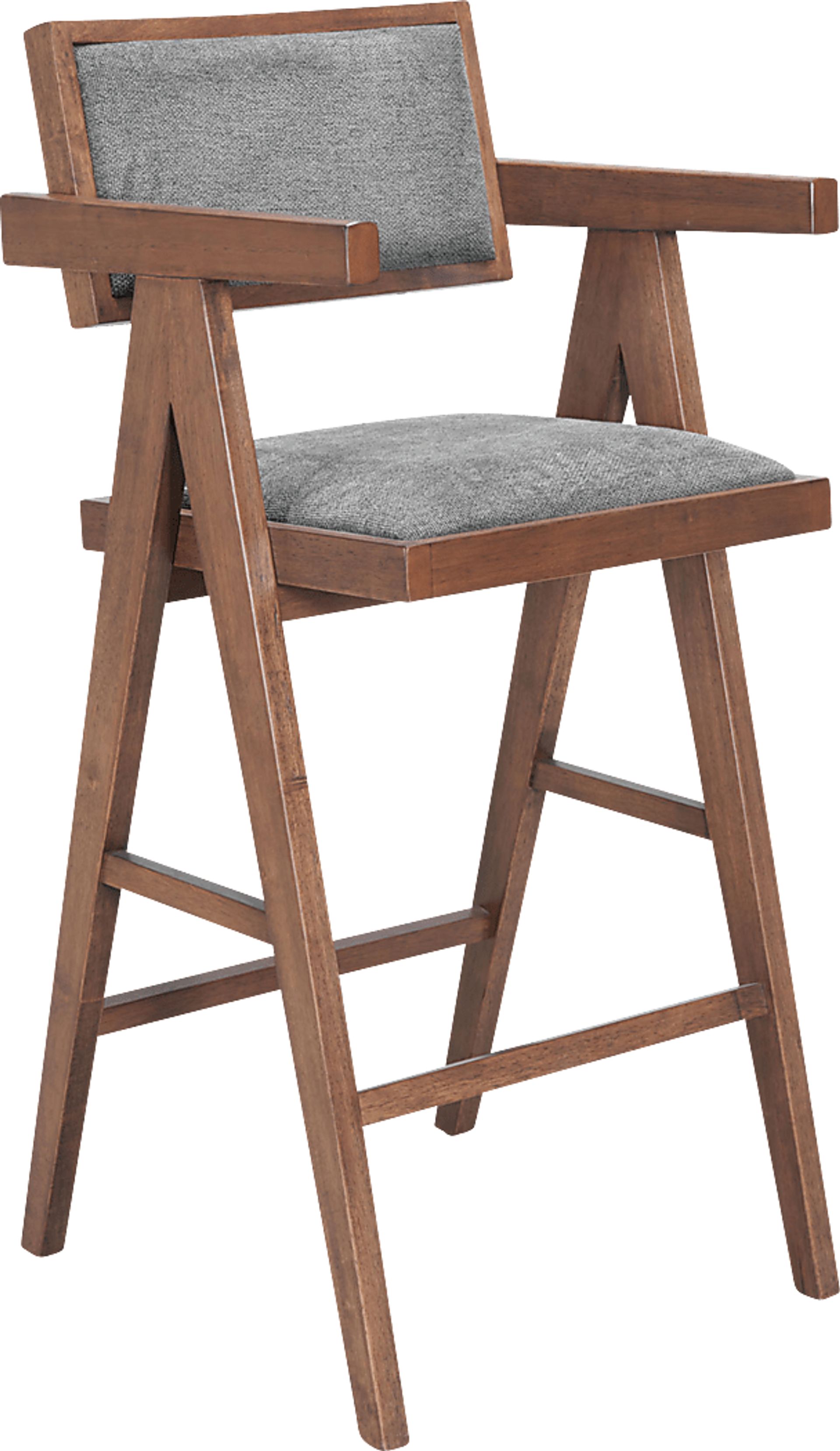 Uhadha Gray Bar Stool, Set of 2 - Image 2
