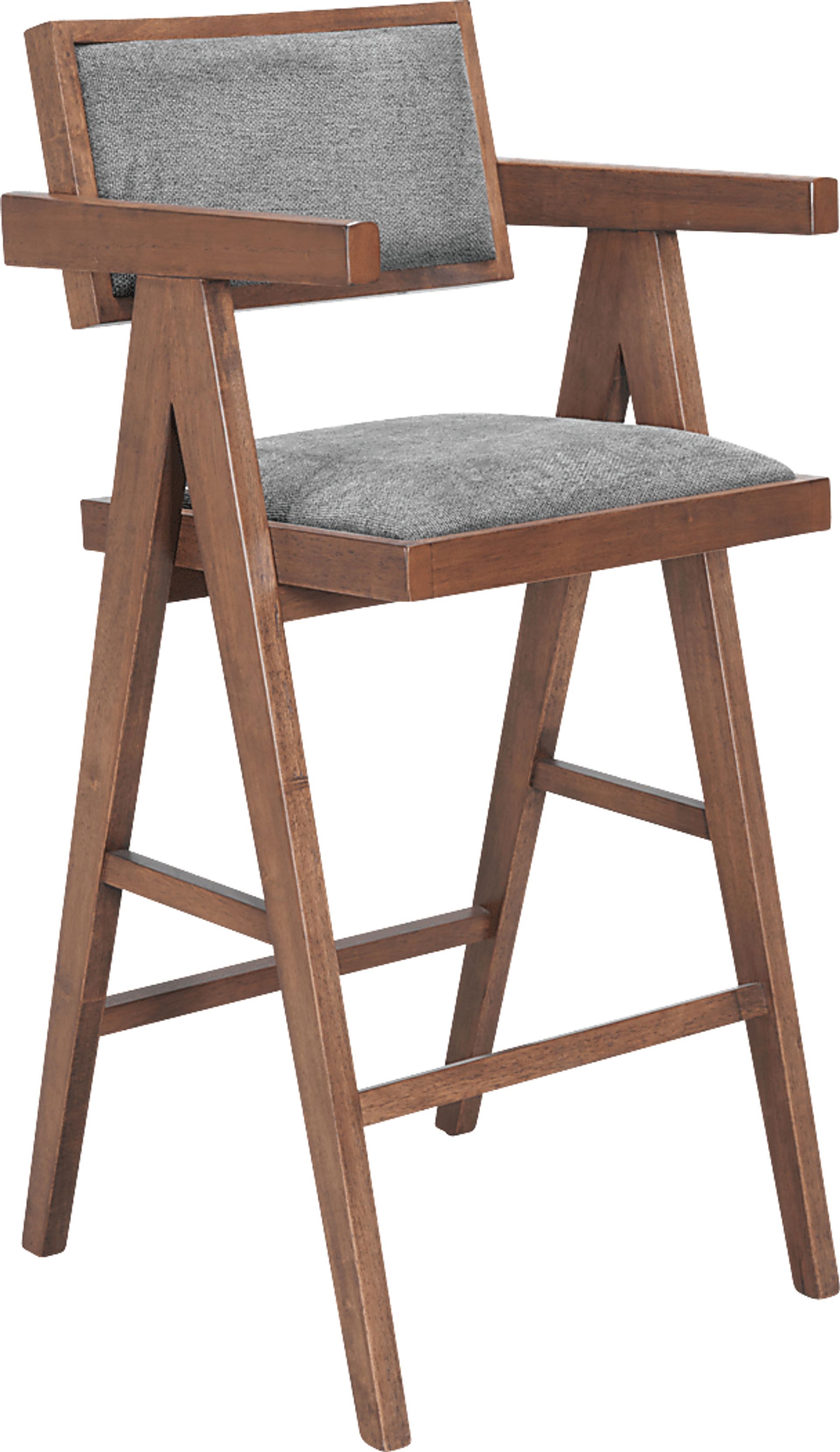 Uhadha Gray Bar Stool, Set of 2 - Image 4