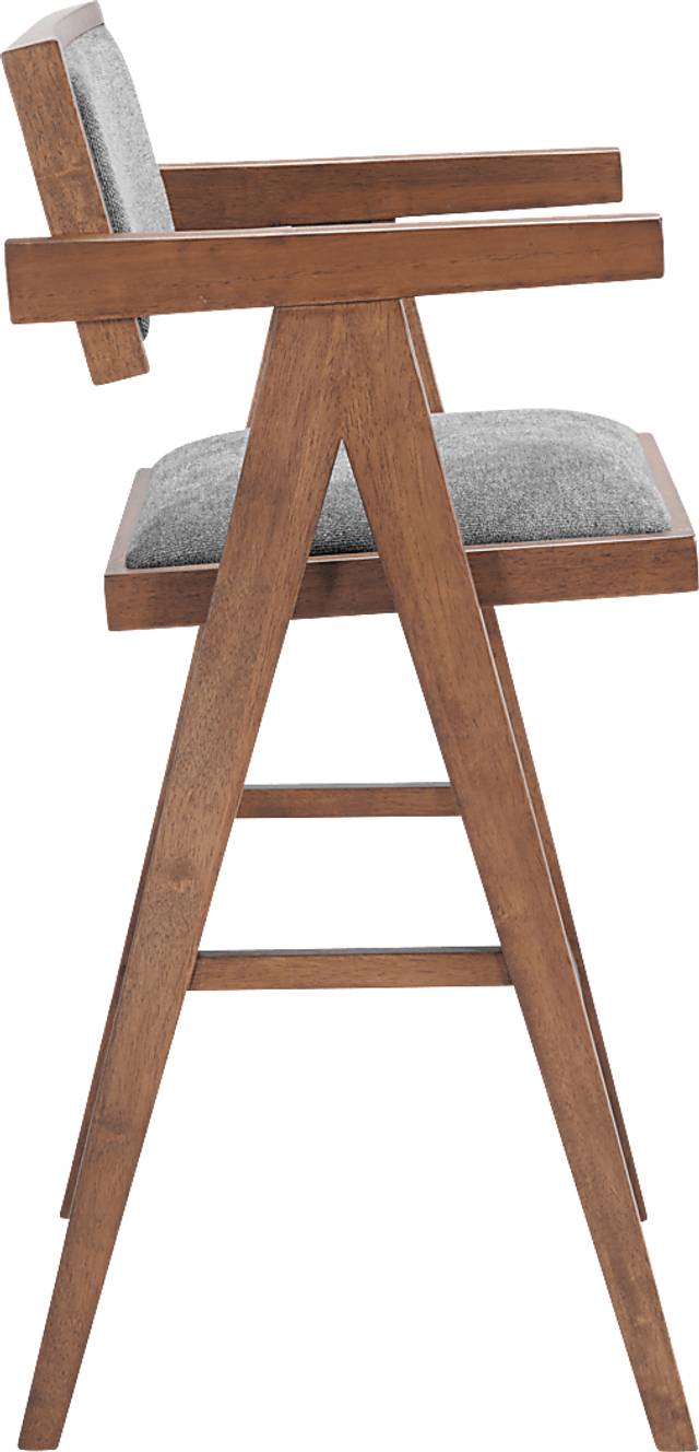 Uhadha Gray Bar Stool, Set of 2 - Thumbnail - Image 5
