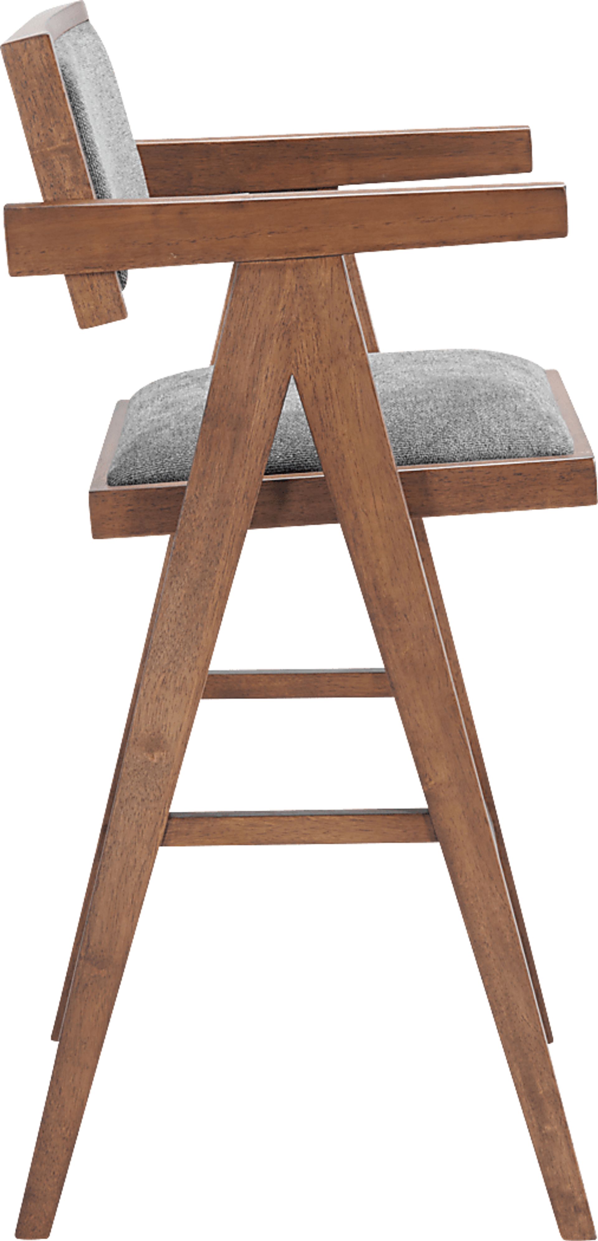 Uhadha Gray Bar Stool, Set of 2 - Image 5