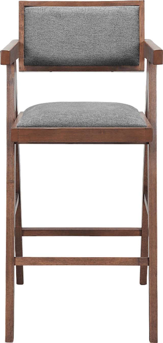 Uhadha Gray Bar Stool, Set of 2 - Thumbnail - Image 6